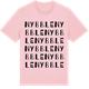 Pink Cotton t-shirt med Nybble ordlek t-shirt