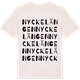 Vintage White t-shirt med Nyckelängen ordlek t-shirt