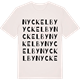 Vintage White t-shirt med Nyckelby ordlek t-shirt
