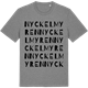 Mid Heather Gray t-shirt med Nyckelmyren ordlek t-shirt