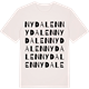 Vintage White t-shirt med Nydalen ordlek t-shirt
