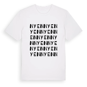 Nyen ordlek t-shirt – ekologisk bomull t-shirt från PinShirt