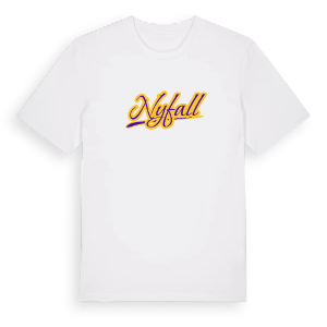 Nyfall baseball t-shirt – ekologisk bomull t-shirt från PinShirt
