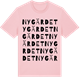 Pink Cotton t-shirt med Nygärdet ordlek t-shirt