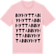 Pink Cotton t-shirt med Nyhyttan ordlek t-shirt