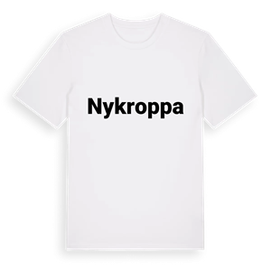 Nykroppa fetstil t-shirt – ekologisk bomull t-shirt från PinShirt