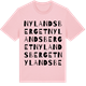 Pink Cotton t-shirt med Nylandsberget ordlek t-shirt