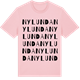 Pink Cotton t-shirt med Nylunda ordlek t-shirt