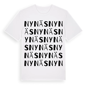 Nynäs ordlek t-shirt – ekologisk bomull t-shirt från PinShirt