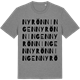Mid Heather Gray t-shirt med Nyrönningen ordlek t-shirt