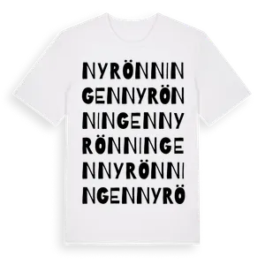 Nyrönningen ordlek t-shirt – ekologisk bomull t-shirt från Pinshirt