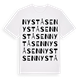 Nyståsen ordlek t-shirt