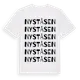White t-shirt med Nyståsen ordlek t-shirt