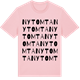 Pink Cotton t-shirt med Nytomta ordlek t-shirt