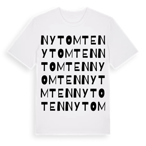 Nytomten ordlek t-shirt – ekologisk bomull t-shirt från PinShirt