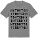 Mid Heather Gray t-shirt med Nytomten ordlek t-shirt