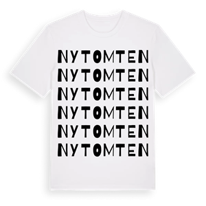 Nytomten ordlek t-shirt – ekologisk bomull t-shirt från PinShirt