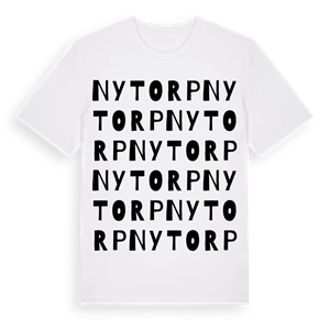 Nytorp ordlek t-shirt – ekologisk bomull t-shirt från PinShirt