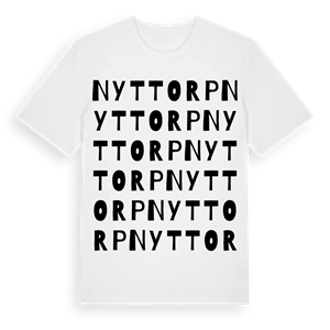 Nyttorp ordlek t-shirt – ekologisk bomull t-shirt från PinShirt