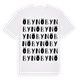 White t-shirt med Öbyn ordlek t-shirt