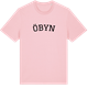 Pink Cotton t-shirt med Öbyn böjd t-shirt