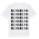 White t-shirt med Öbyn ordlek t-shirt