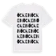 White t-shirt med Öcken ordlek t-shirt