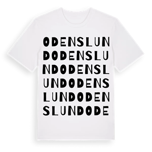 Odenslund ordlek t-shirt – ekologisk bomull t-shirt från PinShirt