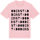 Pink Cotton t-shirt med Odenstad ordlek t-shirt