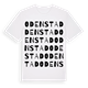 White t-shirt med Odenstad ordlek t-shirt
