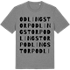 Mid Heather Gray t-shirt med Odlingstorp ordlek t-shirt