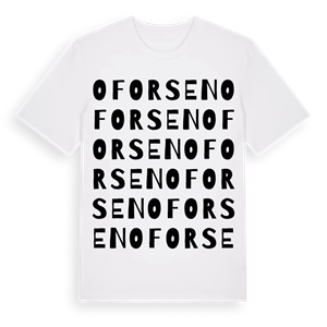 Oforsen ordlek t-shirt – ekologisk bomull t-shirt från PinShirt