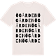 Vintage White t-shirt med Ögården ordlek t-shirt