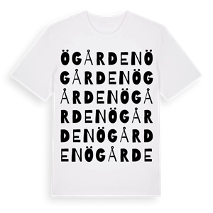 Ögården ordlek t-shirt – ekologisk bomull t-shirt från PinShirt