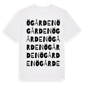 Ögården ordlek t-shirt – ekologisk bomull t-shirt från Pinshirt