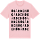 Pink Cotton t-shirt med Ögården ordlek t-shirt