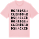 Pink Cotton t-shirt med Ögårdsbacken ordlek t-shirt