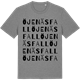 Mid Heather Gray t-shirt med Öjenäsfall ordlek t-shirt