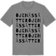 Mid Heather Gray t-shirt med Öjenässätter ordlek t-shirt