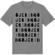 Mid Heather Gray t-shirt med Öjering ordlek t-shirt