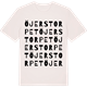 Vintage White t-shirt med Öjerstorpet ordlek t-shirt