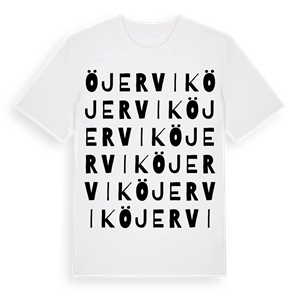 Öjervik ordlek t-shirt – ekologisk bomull t-shirt från PinShirt