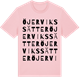 Pink Cotton t-shirt med Öjervikssätter ordlek t-shirt