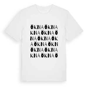 Ökna ordlek t-shirt – ekologisk bomull t-shirt från PinShirt