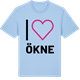 Blue Soul t-shirt med Jag älskar Ökne t-shirt stort tryck