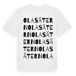 Olasätern ordlek t-shirt – ekologisk bomull t-shirt från Pinshirt