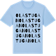 Blue Soul t-shirt med Olastugan ordlek t-shirt