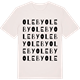 Vintage White t-shirt med Oleby ordlek t-shirt