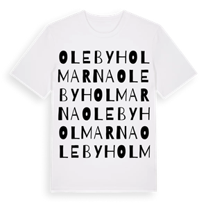 Olebyholmarna ordlek t-shirt – ekologisk bomull t-shirt från PinShirt