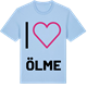 Blue Soul t-shirt med Jag älskar Ölme t-shirt stort tryck